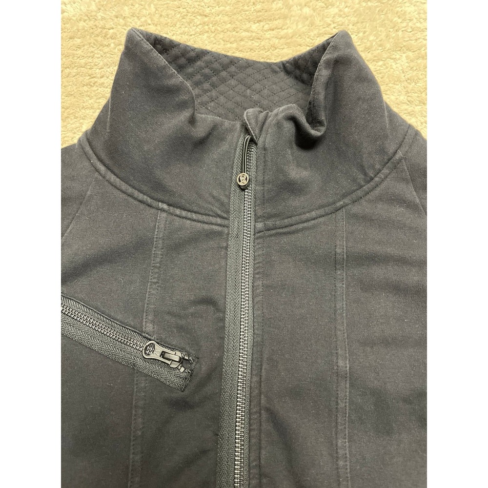 Lululemon Black "It's Happening" Moto Utility Jacket - Size 12 women's - Picture 3 of 8
